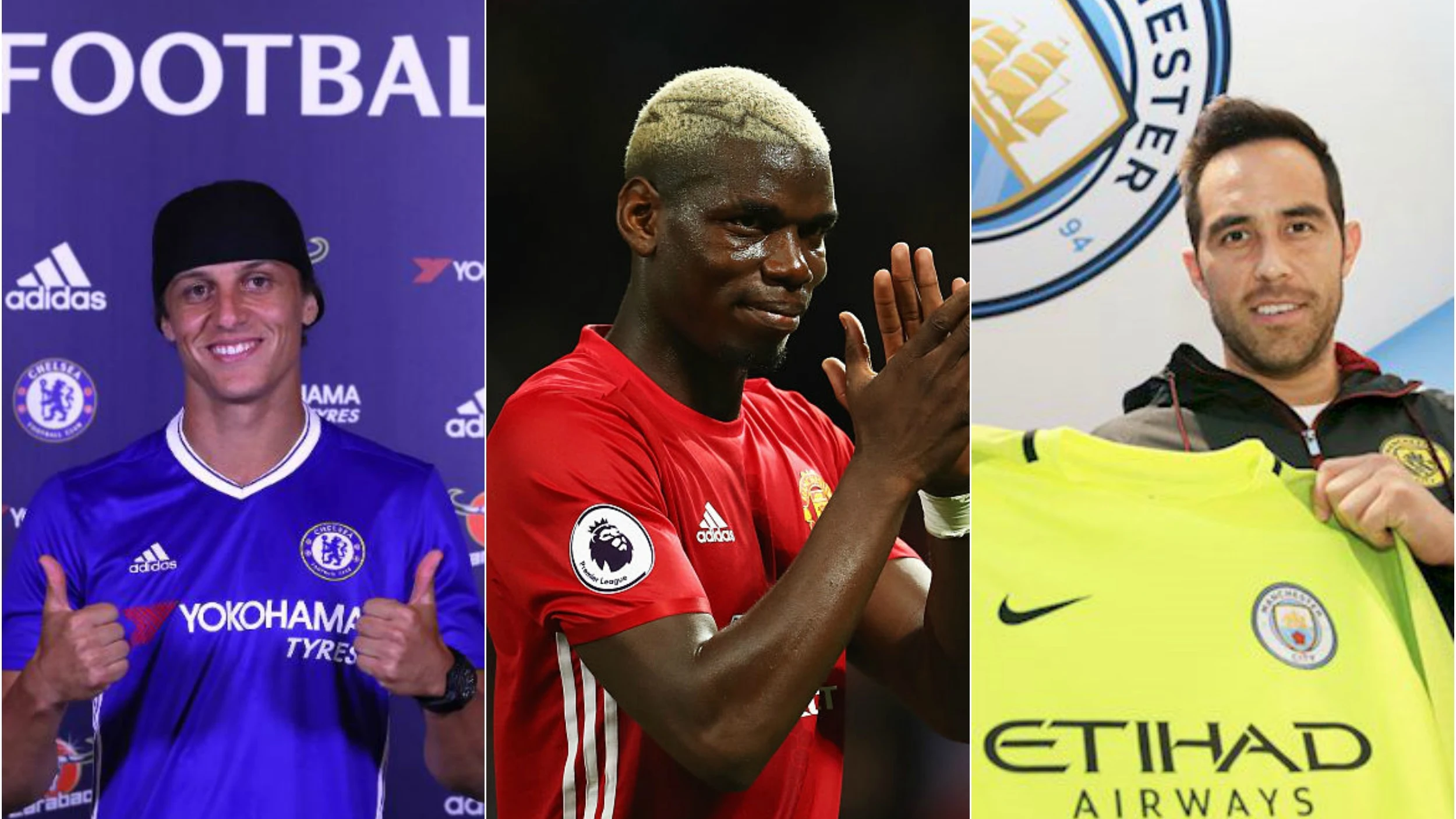 Pogba, David Luiz y Bravo, grandes fichajes del verano