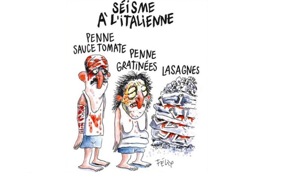 La viñeta de Charlie Hebdo sobre el terremoto de Italia
