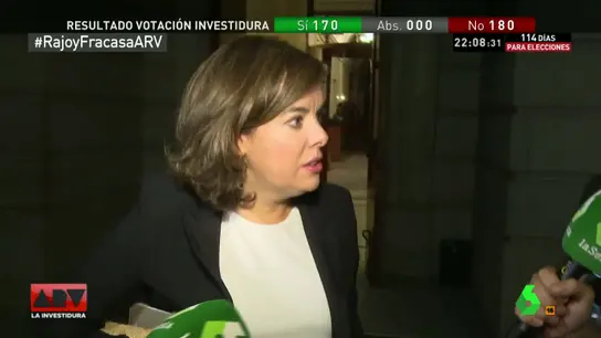 Soraya Sáenz de Santamaría, vicepresidenta del Gobierno en funciones Soraya Sáenz de Santamaría, vicepresidenta del Gobierno en funciones