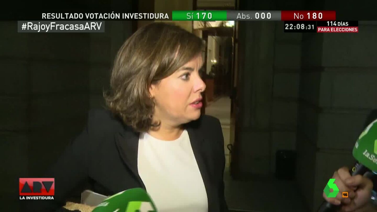 Soraya S&aacute;enz de Santamar&iacute;a, vicepresidenta del Gobierno en funciones