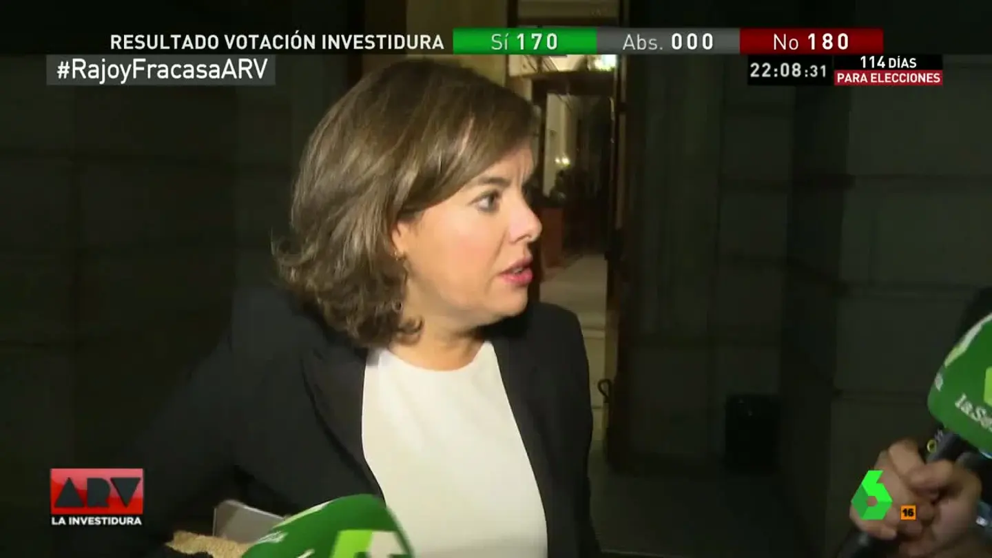 Soraya Sáenz de Santamaría, vicepresidenta del Gobierno en funciones Soraya Sáenz de Santamaría, vicepresidenta del Gobierno en funciones