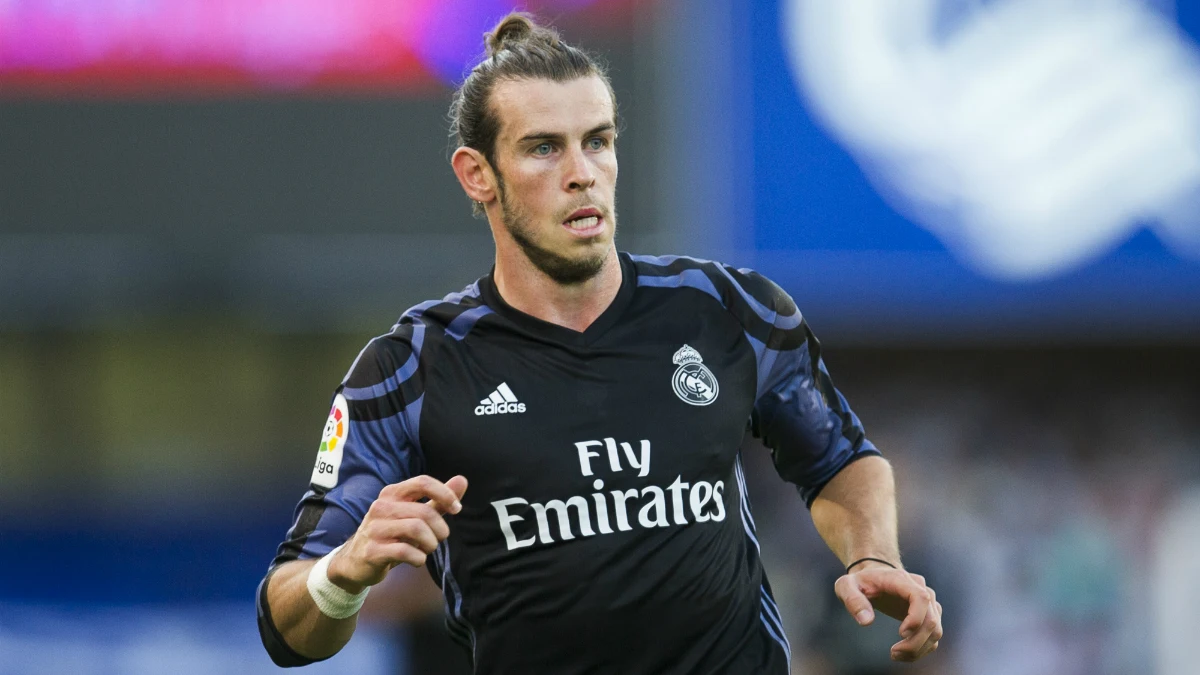 Bale, en un partido con el Real Madrid