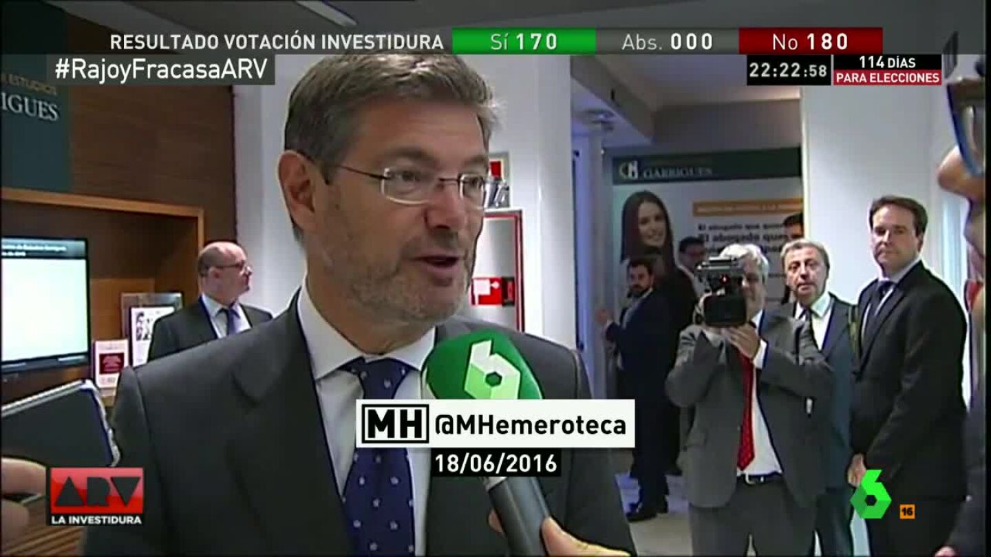 El ministro de Justicia en funciones, Rafael Catal&aacute;
