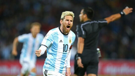 Messi, con Argentina