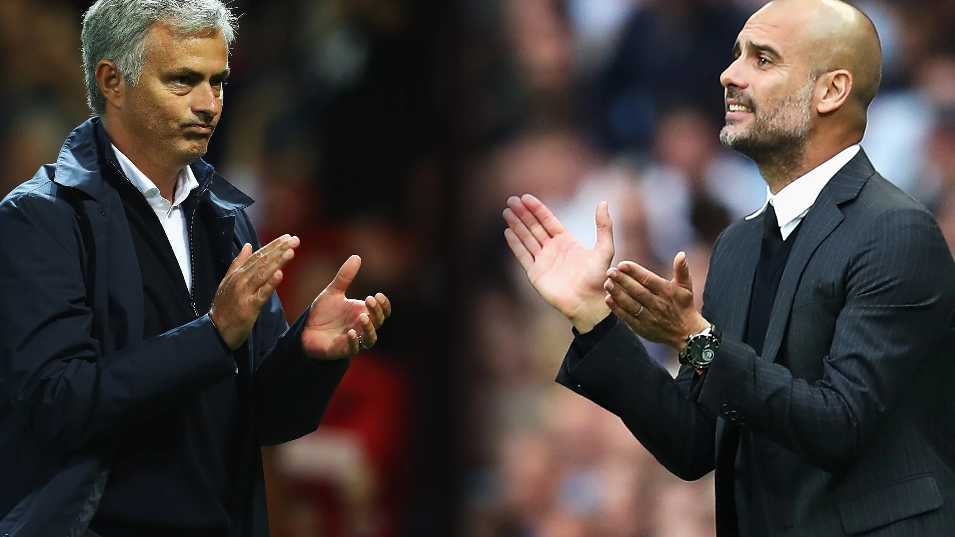 Mourinho y Guardiola, ahora entrenadores de United y City