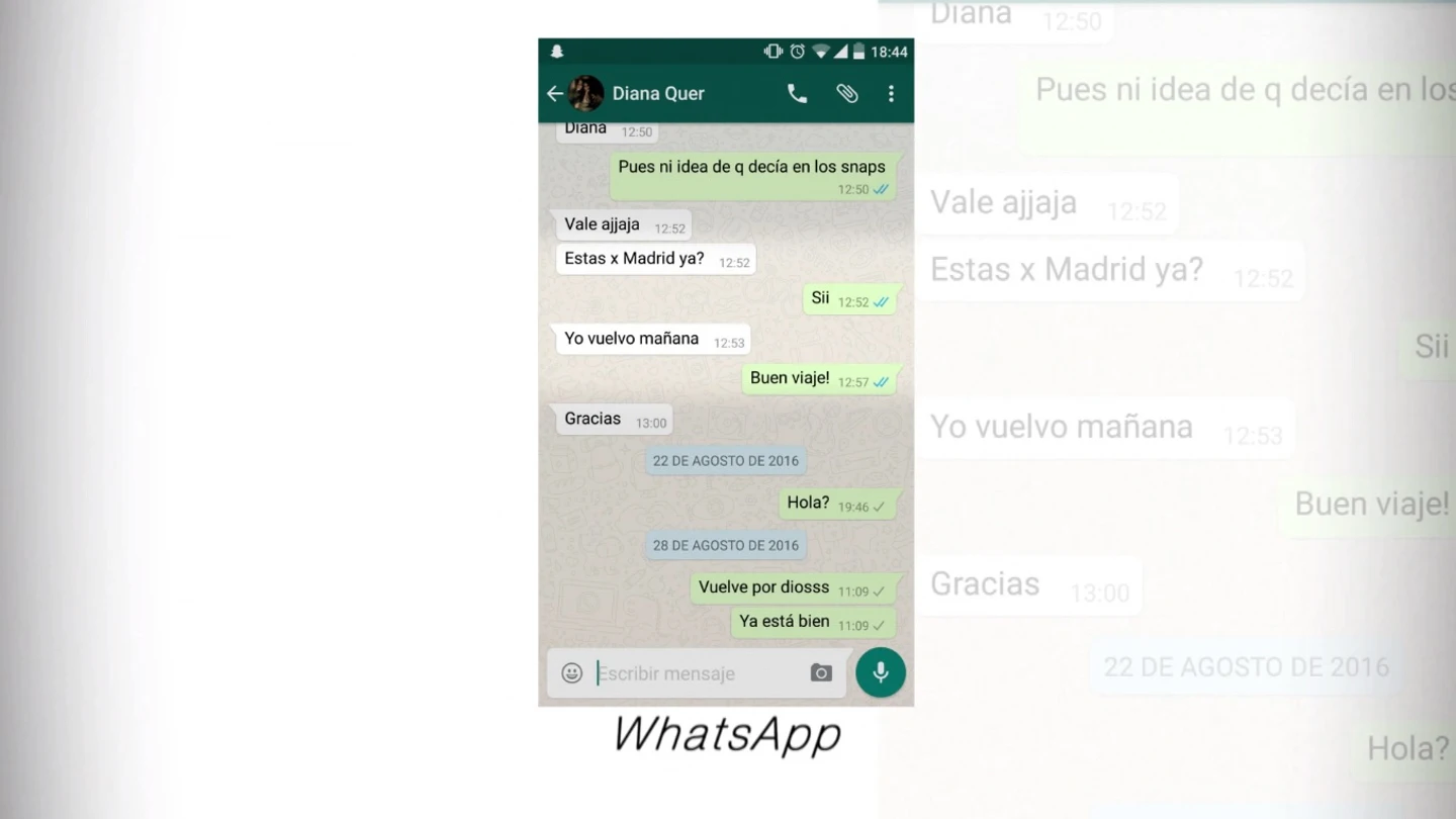 Mensaje de Diana Quer Mensaje de Diana Quer