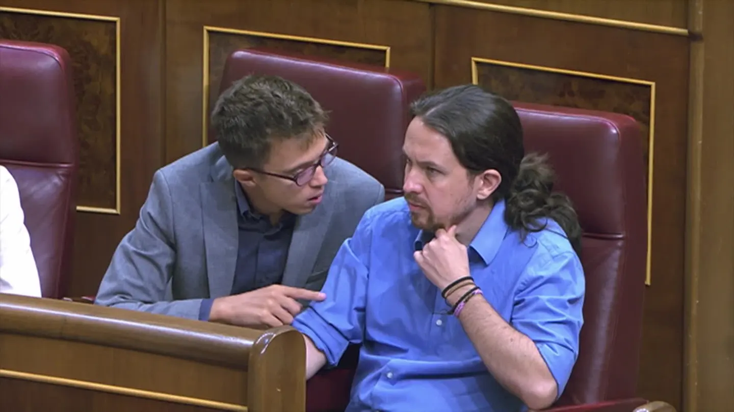 Pablo Iglesia e Íñigo Errejón, en el Congreso Pablo Iglesia e Íñigo Errejón, en el Congreso