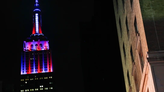 El Empire State, con los colores del FC Barcelona El Empire State, con los colores del FC Barcelona