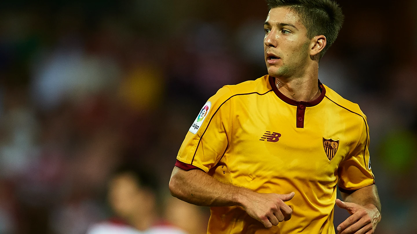 Luciano Vietto en un partido con el Sevilla CF Luciano Vietto en un partido con el Sevilla CF