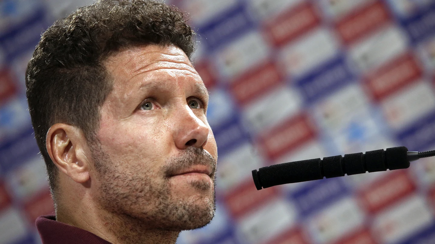 Diego Simeone en rueda de prensa Diego Simeone en rueda de prensa