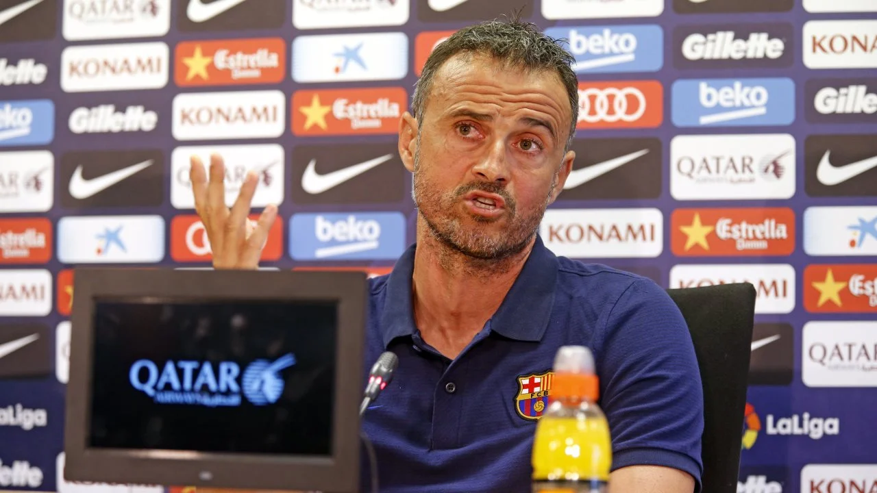 Luis Enrique Martínez, en rueda de prensa previa al partido ante el Celta