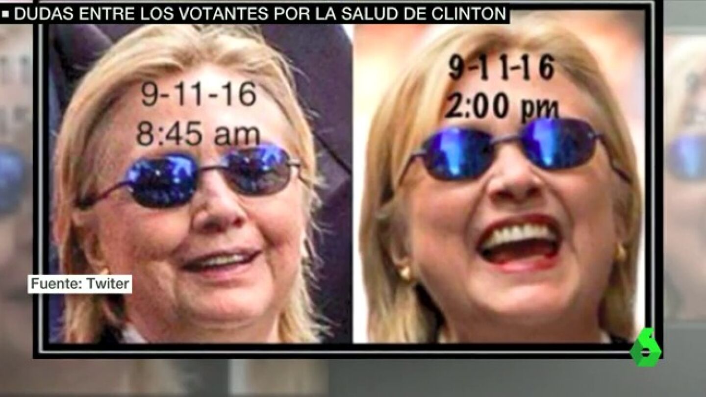 Seguidores de Trump creen que Clinton us&oacute; una doble