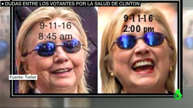 Seguidores de Trump creen que Clinton usó una doble