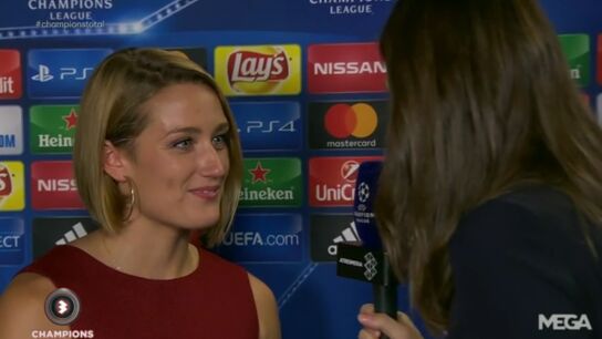 Mireia Belmonte, presente en la goleada del Barcelona al Celtic de Glasgow