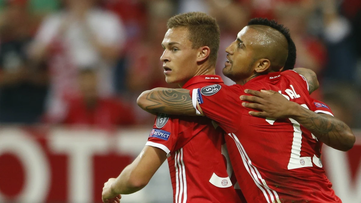 Kimmich celebra un gol con el Bayern