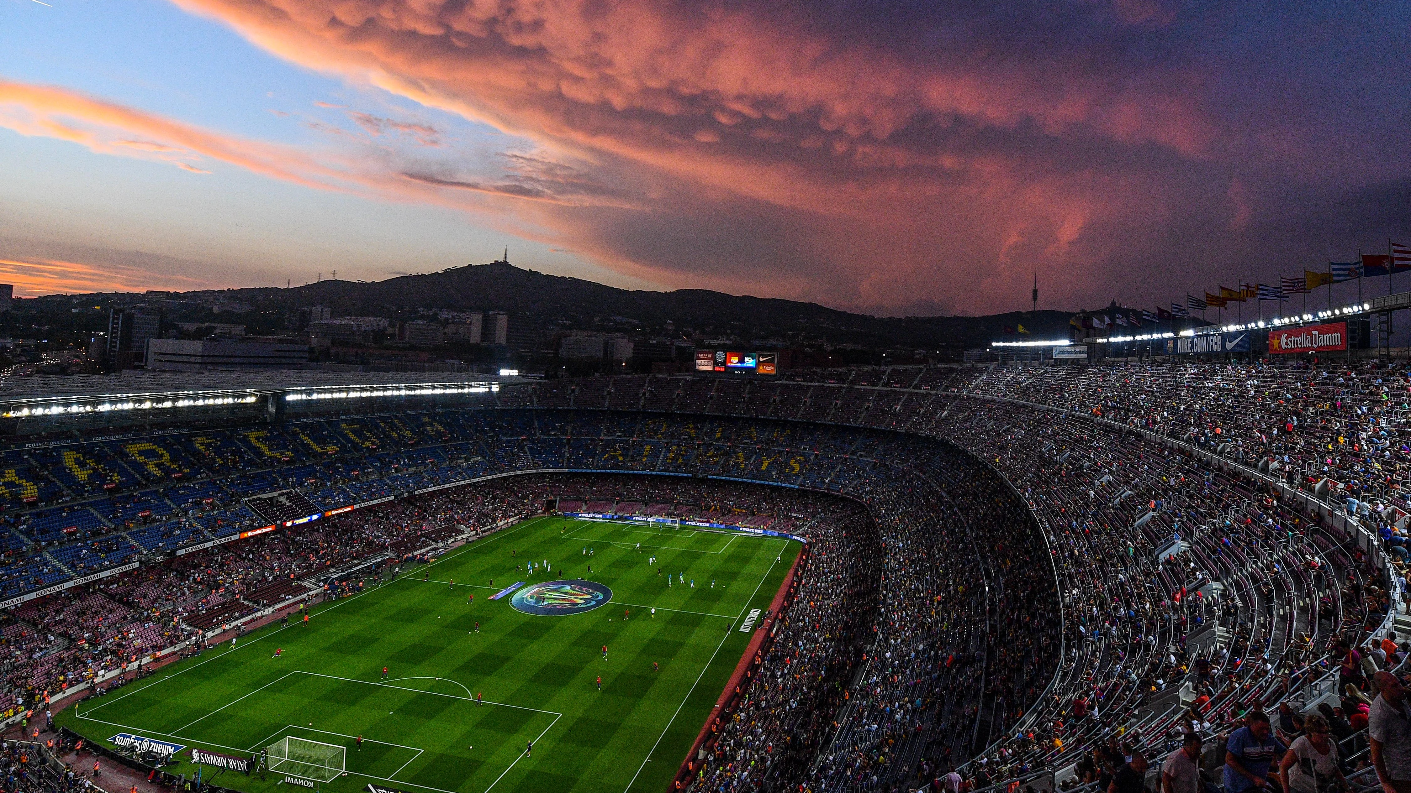 Todo listo en el Camp Nou