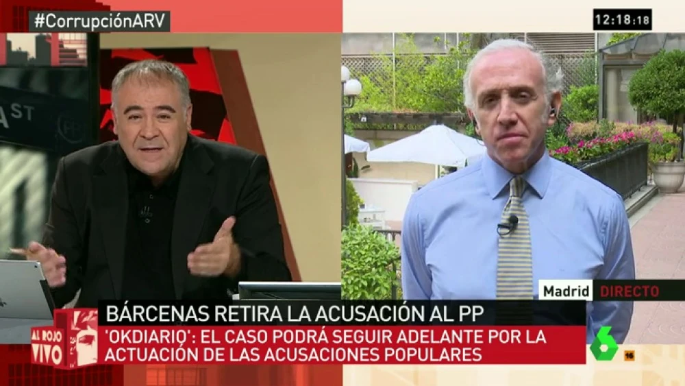 Inda: "Bárcenas achaca su retirada a problemas económicos pero creo que es por un acuerdo con el PP" 