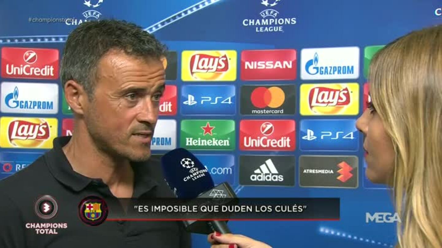Luis Enrique habla con Susana Guasch