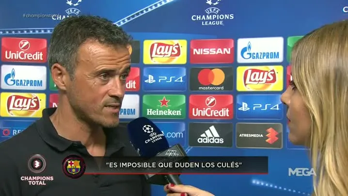 Luis Enrique habla con Susana Guasch