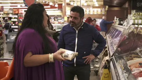 Jalis de la Serna en uno de los supermercados Jalis de la Serna en uno de los supermercados