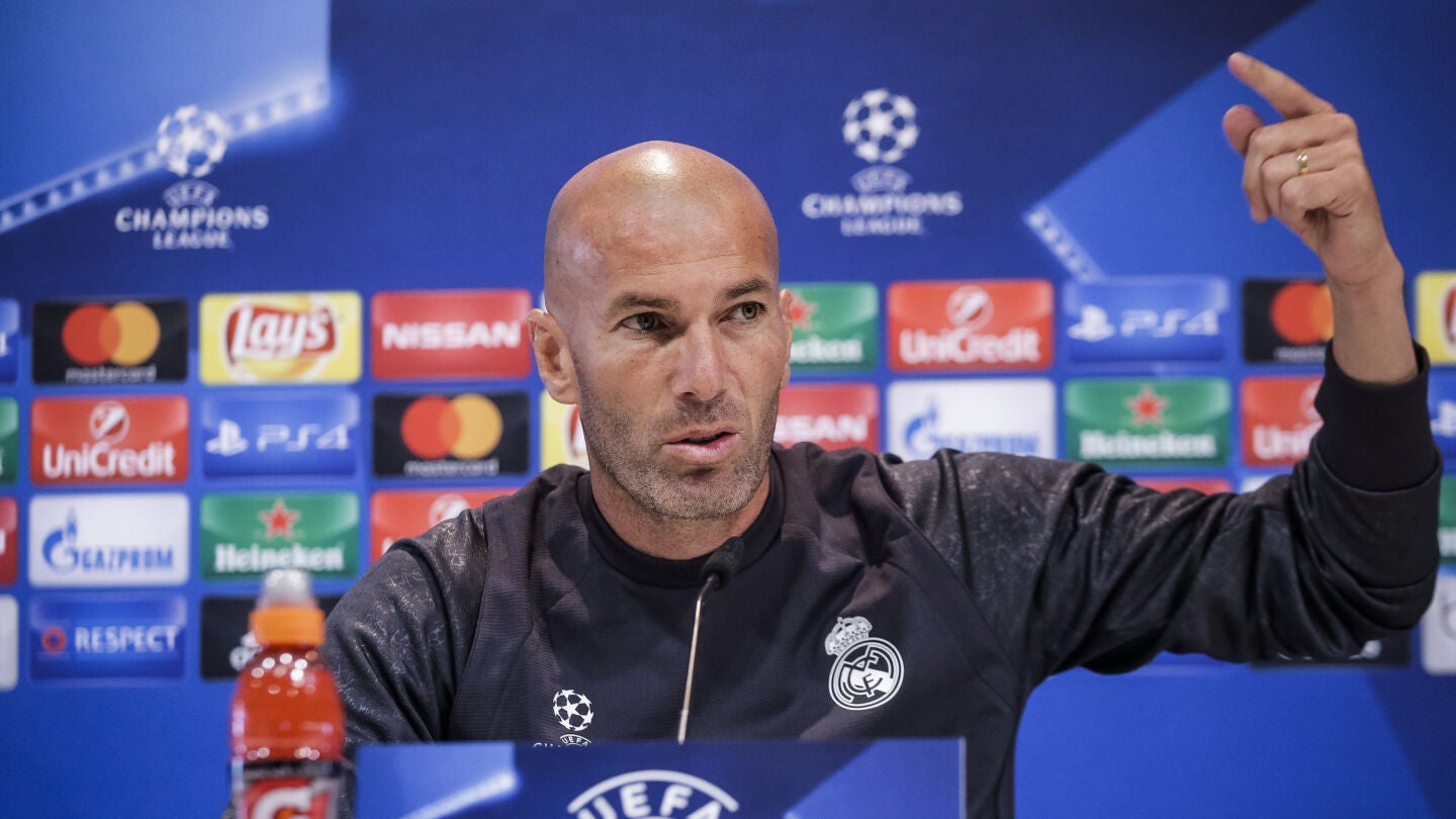 Zinedine Zidane, en rueda de prensa