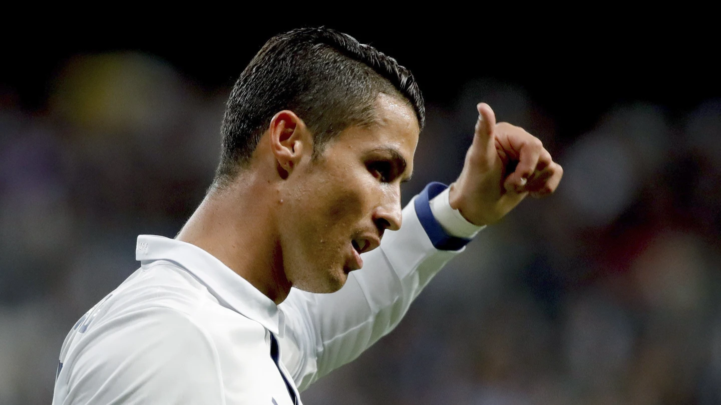 Cristiano Ronaldo en el partido ante el Sporting de Portugal Cristiano Ronaldo en el partido ante el Sporting de Portugal
