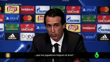 Unai Emery, en rueda de prensa