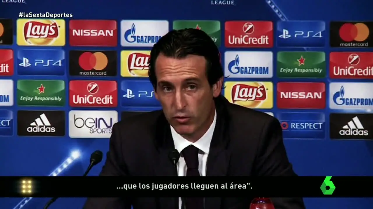 Unai Emery, en rueda de prensa