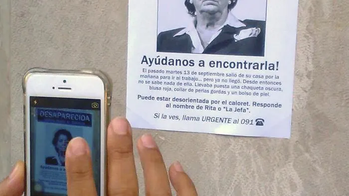 Cartel de Rita desaparecida Cartel de Rita desaparecida