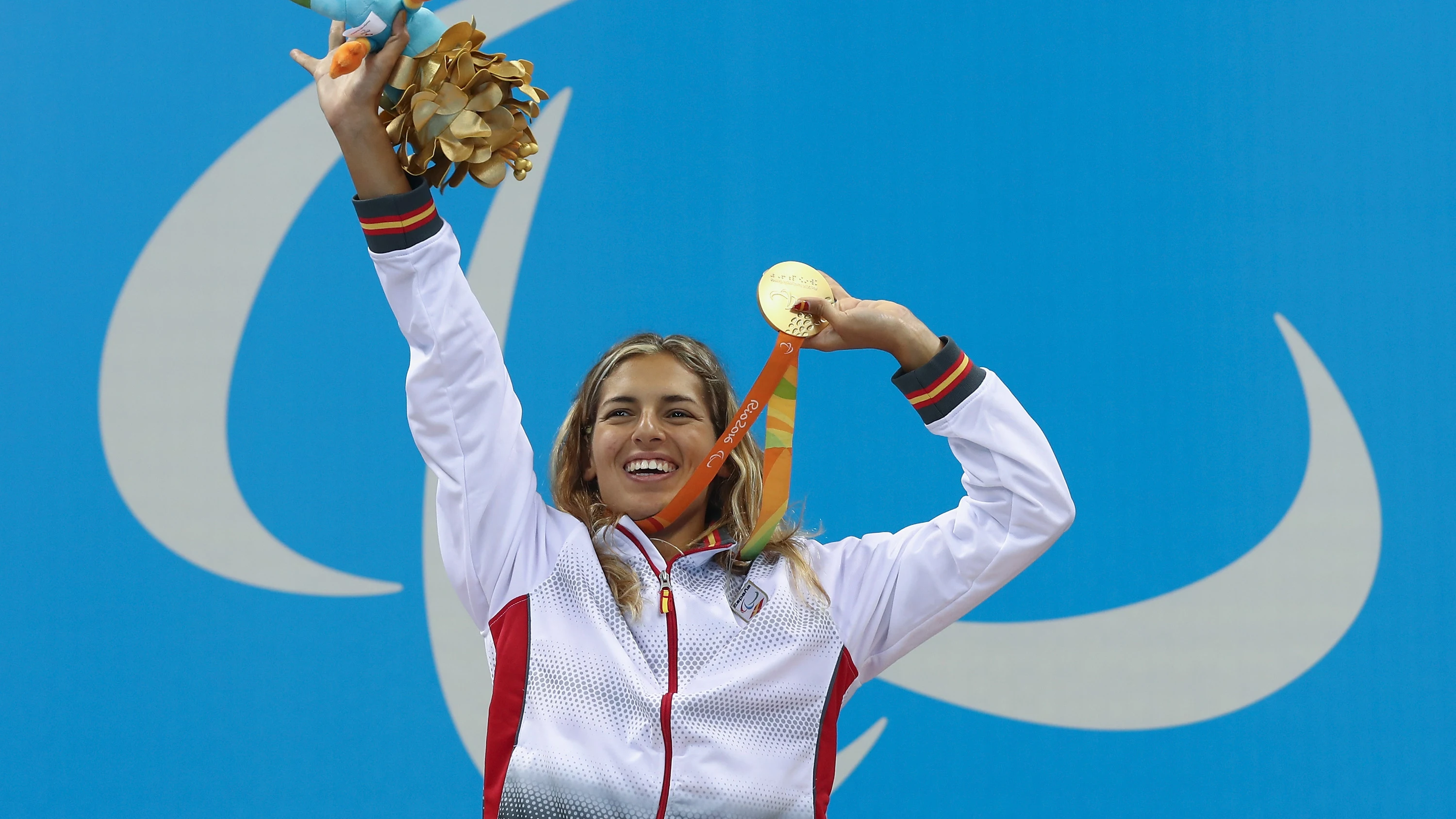 Michelle Alonso, oro en los 100 metros baza de los Paralímpicos de Río.