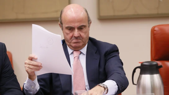 El ministro de Economía en funciones, Luis de Guindos. El ministro de Economía en funciones, Luis de Guindos.