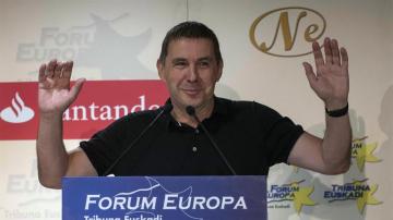 Arnaldo Otegi, en el Forum Europa