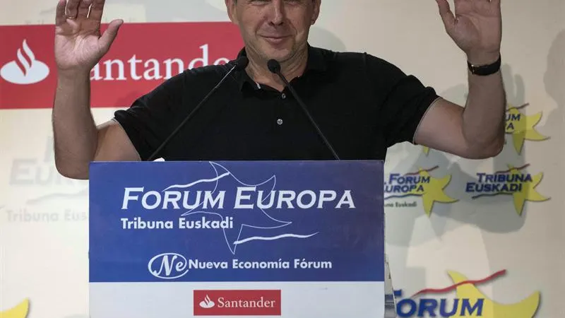 Arnaldo Otegi, en el Forum Europa