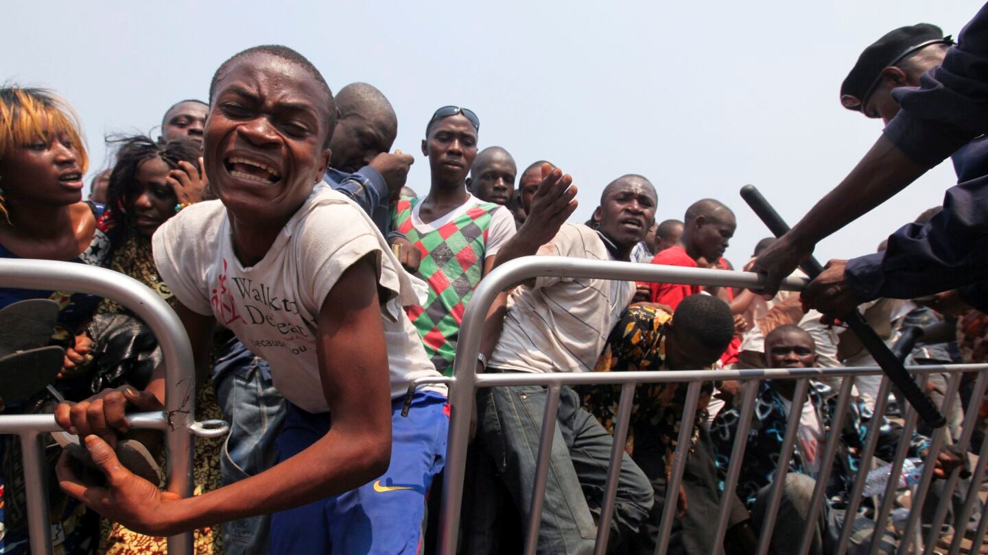 Choques entre polic&iacute;a y manifestantes en nueva jornada de protestas en la RDC