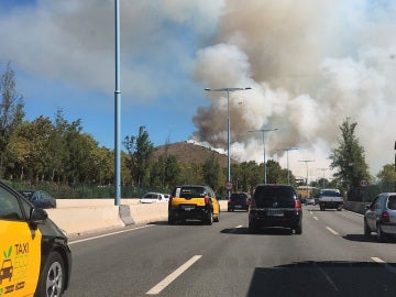 Incendio en el parque de Collserola, en Barcelona Incendio en el parque de Collserola, en Barcelona
