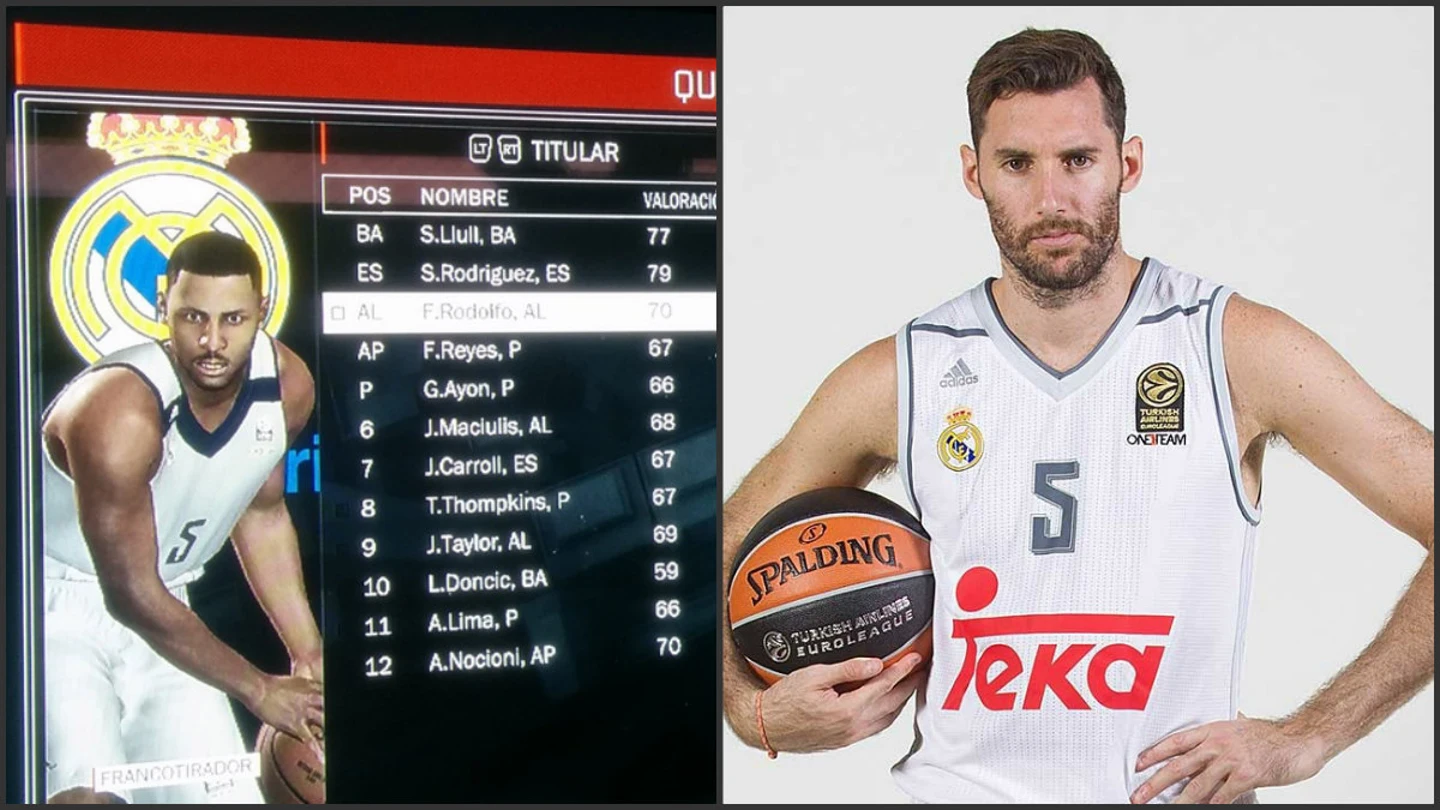 A Rudy le confunden el color de piel y de apellidos en el NBA 2K17. A Rudy le confunden el color de piel y de apellidos en el NBA 2K17.