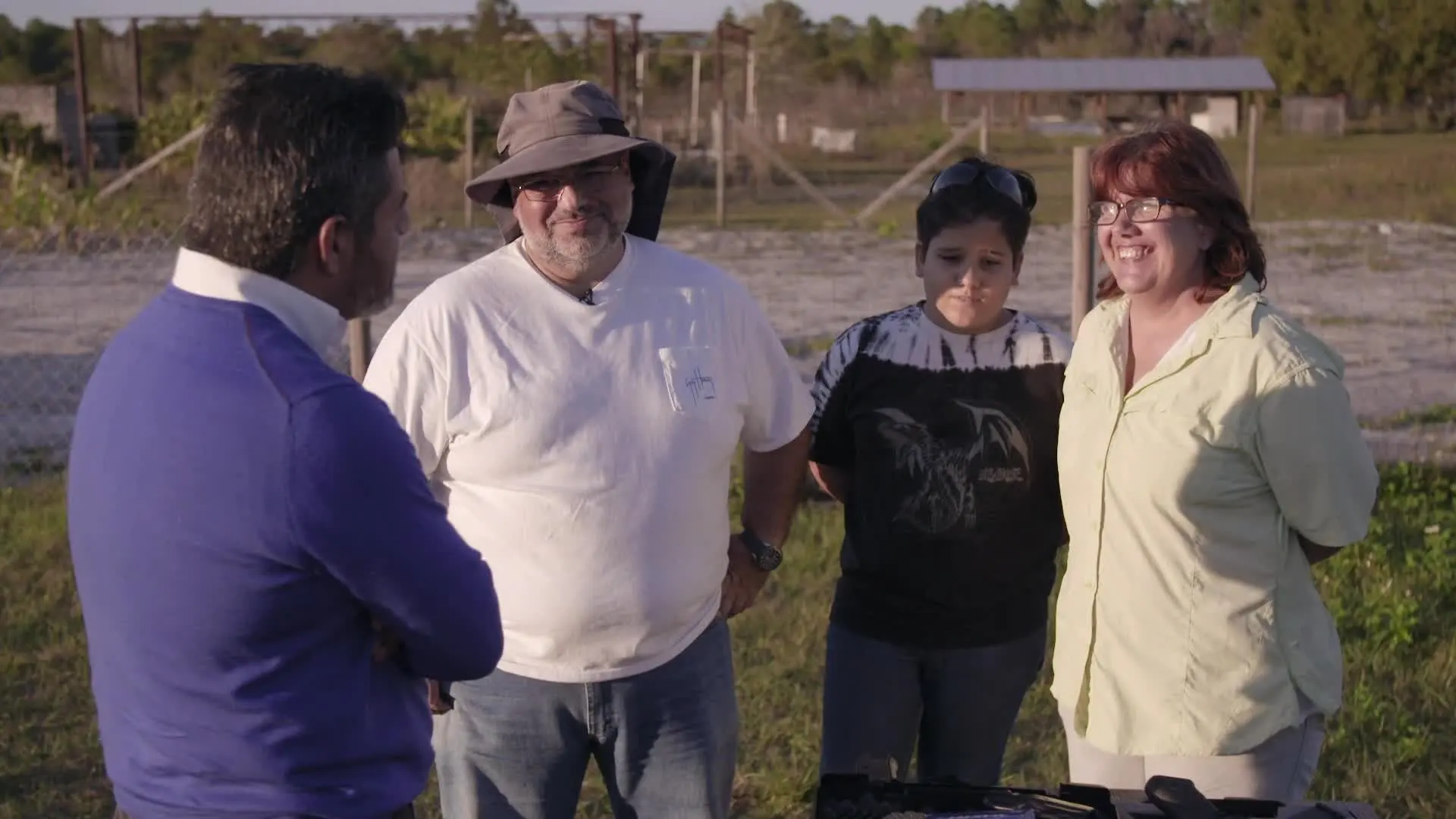 Jalis de la Serna con Manuel y su familia