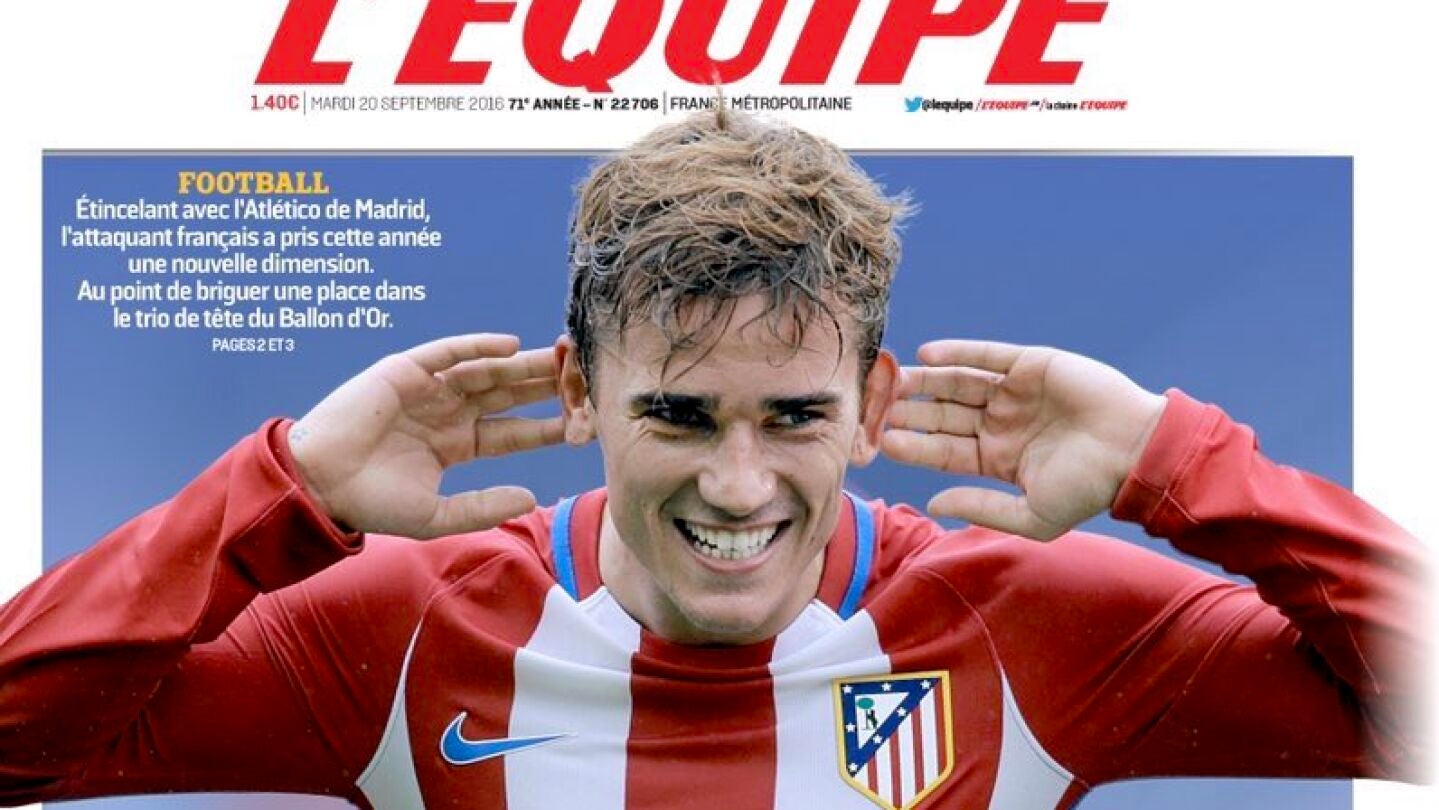 Portada del diario L'Equipe
