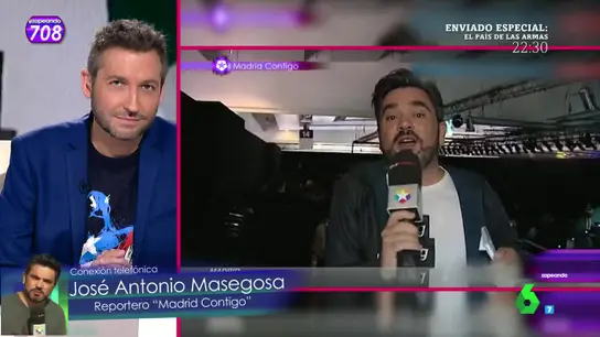 El reportero Jose Antonio Masegosa conecta con Zapeando El reportero Jose Antonio Masegosa conecta con Zapeando