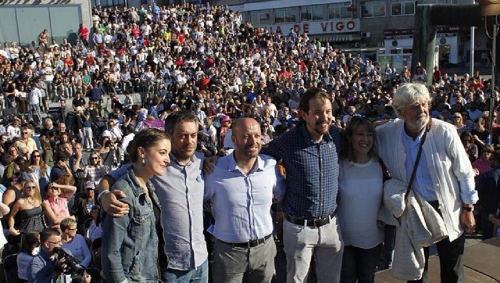 Pablo Iglesias, en un acto en Vigo