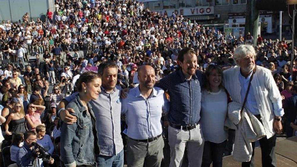 Pablo Iglesias, en un acto en Vigo
