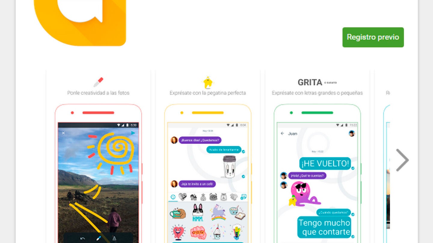 Imagen de Allo, la nueva aplicaci&oacute;n de Google 