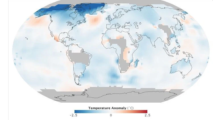 Cómo de anómalas eran las temperaturas en el siglo XIX frente a las del siglo XXI con respecto al periodo 1951-1980
