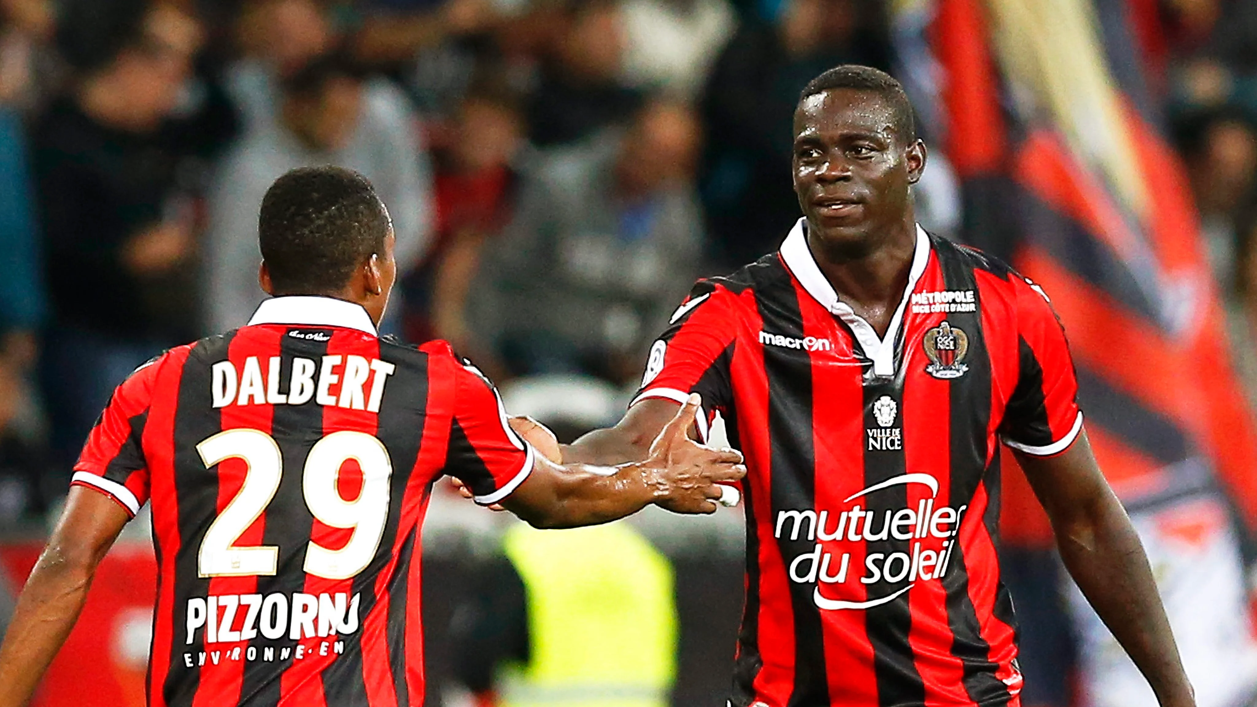 Balotelli, en el partido con el Niza