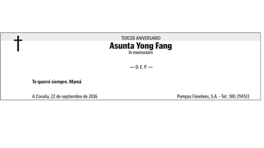 Esquela de Asunta Basterra Esquela de Asunta Basterra