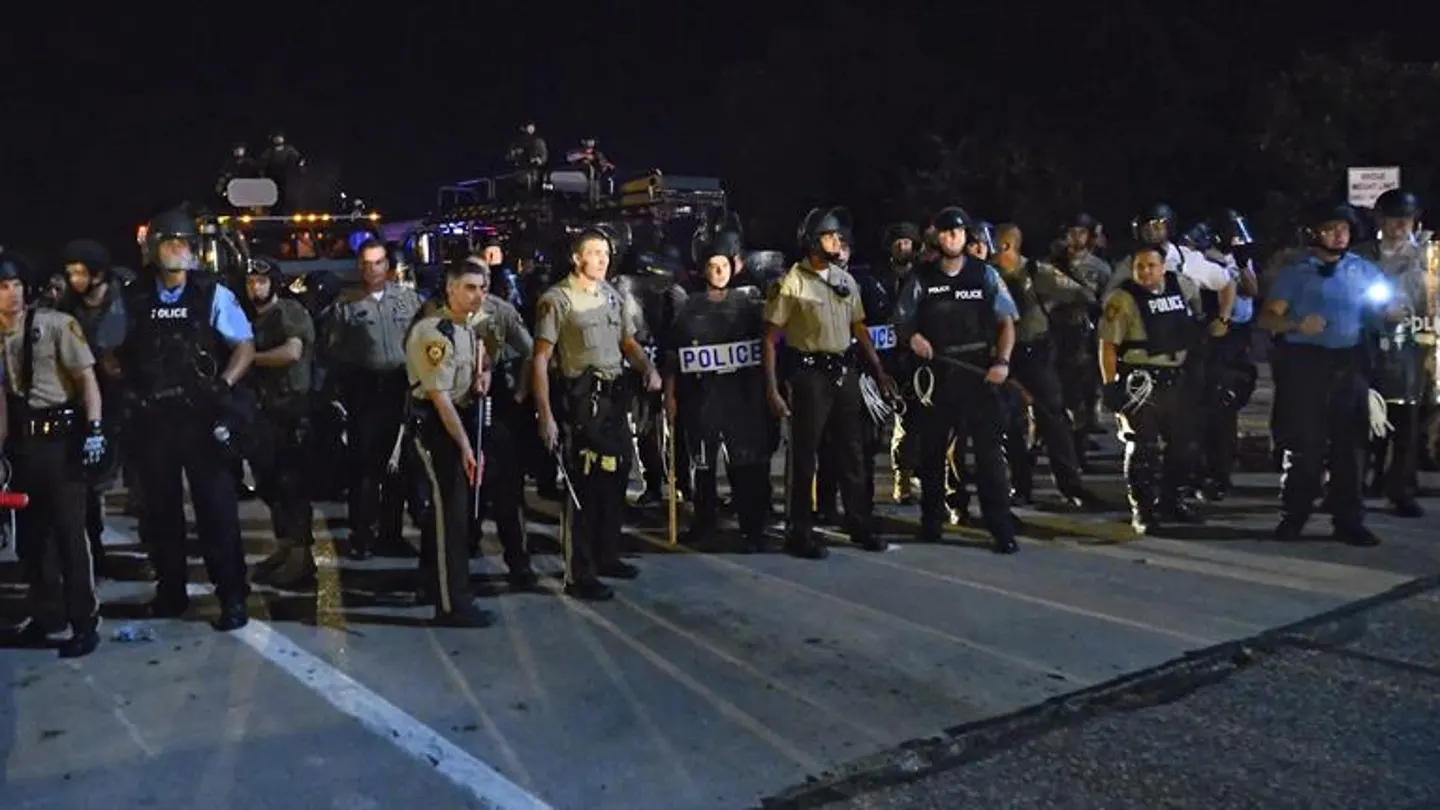 Fuerzas de seguridad durnte los disturbios en Charlotte Fuerzas de seguridad durnte los disturbios en Charlotte