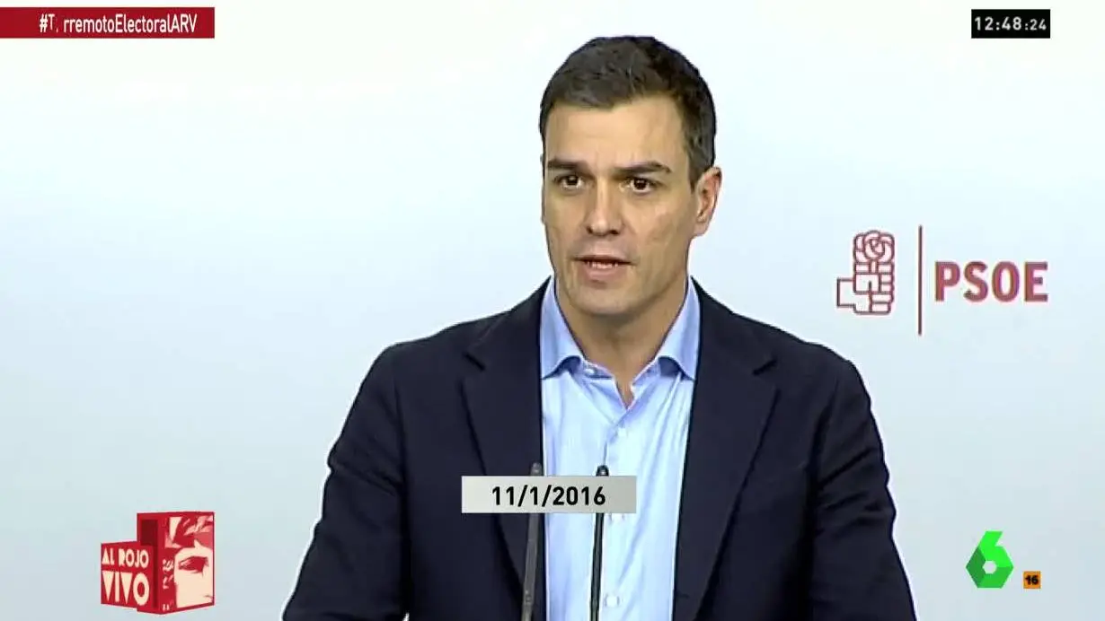 Pedro Sánchez ante los medios