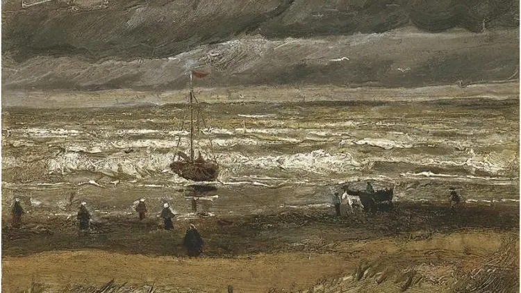 'Vista del mar en Scheveningen', de Van Gogh (1882) 'Vista del mar en Scheveningen', de Van Gogh (1882)