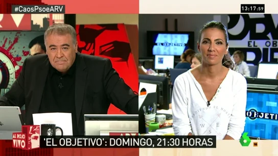 Ana Pastor, de El Objetivo: "Iceta, uno de los apoyos de Sánchez, dará la cara. A Díaz, Puig... no se les espera" Ana Pastor, de El Objetivo: "Iceta, uno de los apoyos de Sánchez, dará la cara. A Díaz, Puig... no se les espera"