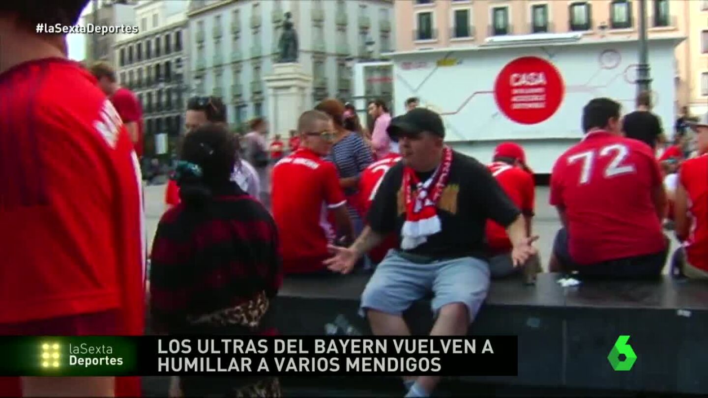 Ultras del Bayern en Madrid